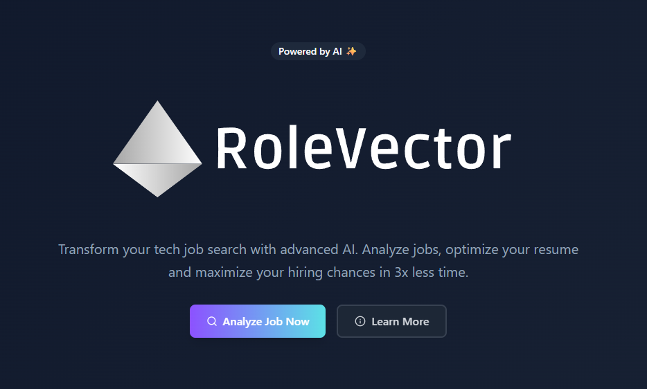 Meus Artigos: Transformei minha busca de emprego em produto: o nascimento do RoleVector